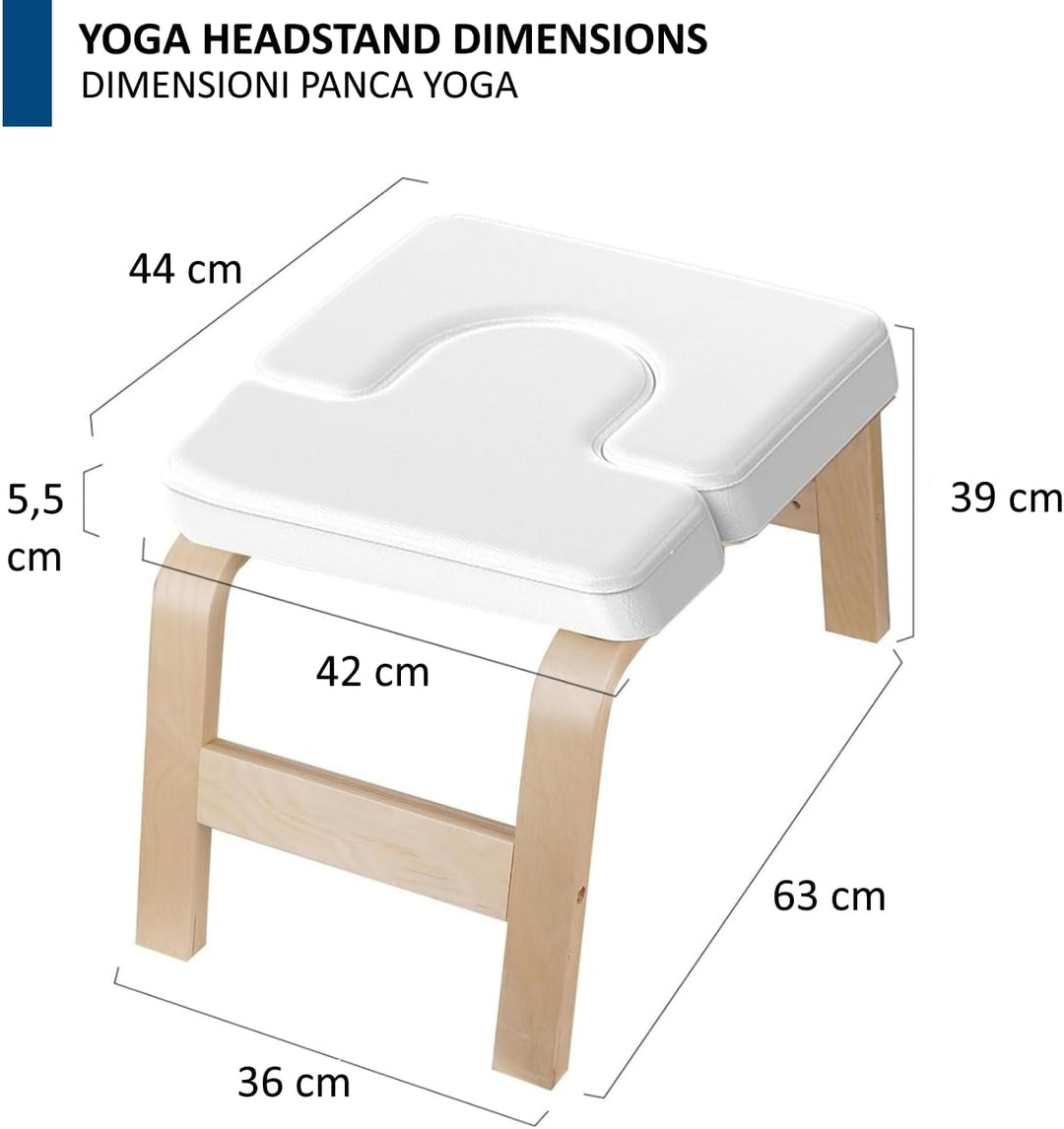 FFitness Yoga Headstand Hocker für zu Hause Inversionsbank Headstand Chair aus Holz Inversionsstuhl