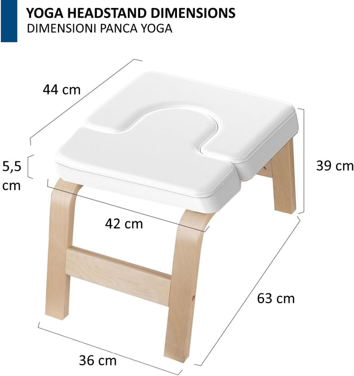 FFitness Yoga Headstand Hocker für zu Hause Inversionsbank Headstand Chair aus Holz Inversionsstuhl