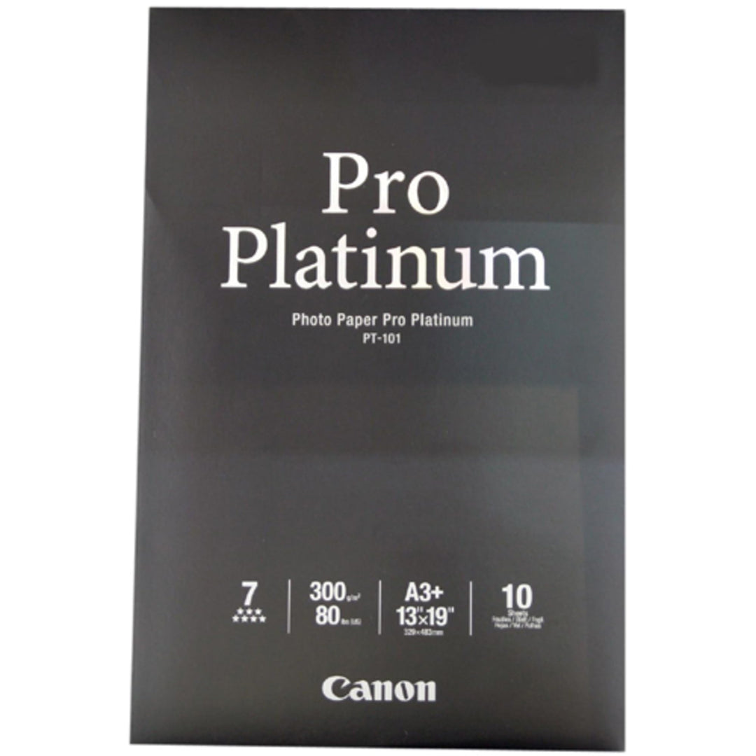 Canon 2768B018 PT-101 Pro Platinum Photopaper A3+ 10 Blatt Pack A3+ 10 Blatt Single, A3+ 10 Blatt Si