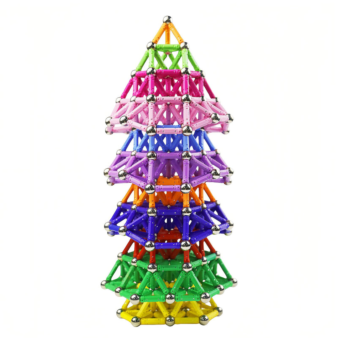 Magnetische Bausteine, Magnete Stöcke STEM Set für Kinder ab 6 Jahren, 3D Puzzle Magnetbausteine Kon