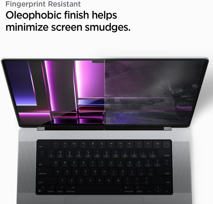 Spigen Glas.tR Slim Displayschutz für MacBook Pro 16 Zoll (ab 2021, M3 / M3 Pro / M3 Max / M2 Pro /