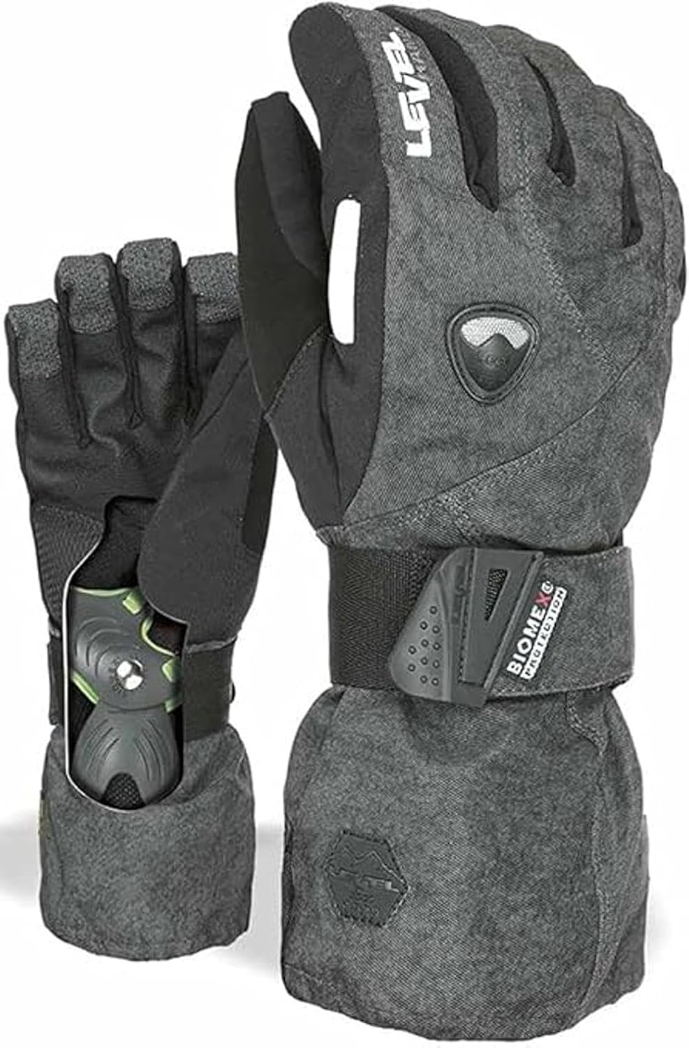 Level Herren Handschuhe Fly 7 - S PK Black, 7 - S PK Black