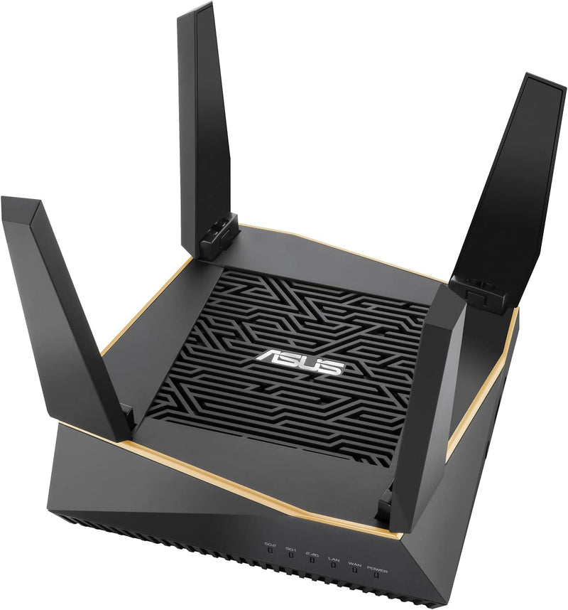 Asus Ai Mesh WLAN System (RT-AX92U, 2in1 Set, WiFi 6 für Mesh-Backbone, WiFi 1-5 für Client-Verbindu