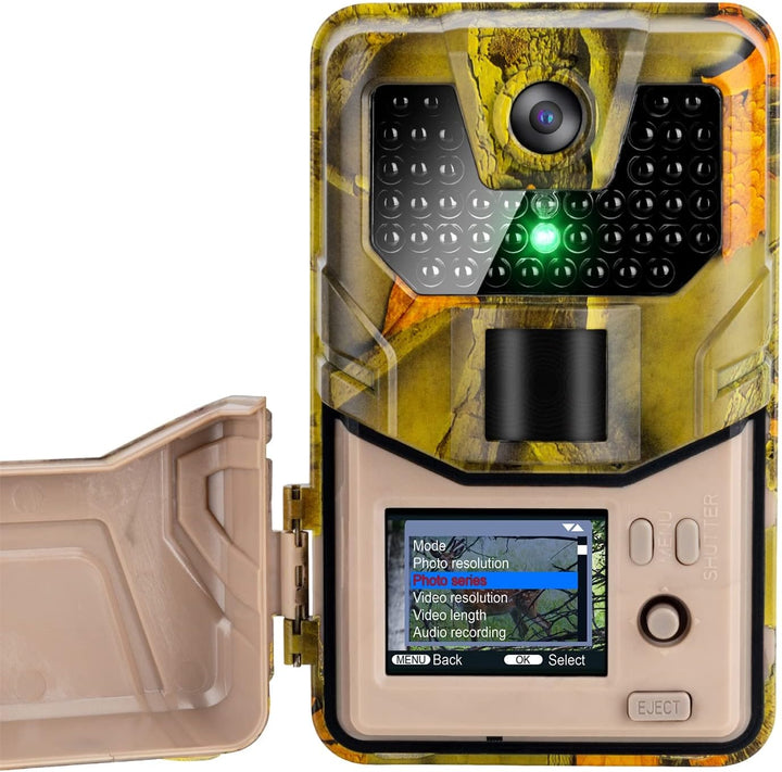 LUNIOX VC36 Wildkamera Fotofalle 36MP inkl. 16GB SD-Karte, 2.7k Foto- und Videoauflösung, mit Bewegu