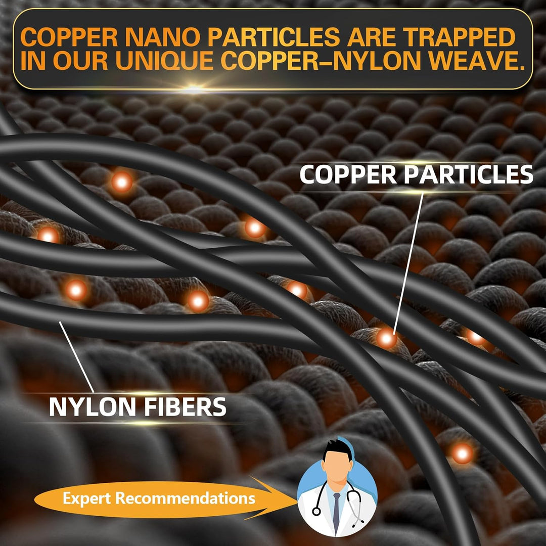 2 Paar Arthrose Handschuhe mit Kupfer,Fingerlose Kompressionshandschuhe,Arthriti Gaming Handschuhe f