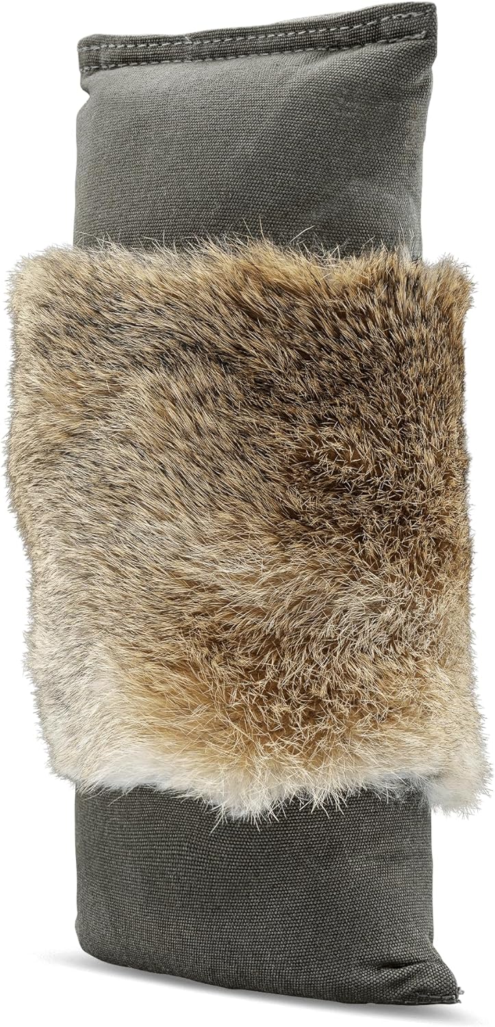 Firedog Dummy mit echtem Kaninchenfell - Robustes Wild-Dummy Apportel für das Hundetraining (Gewicht