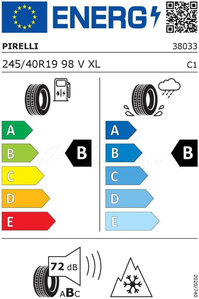 245/40Vr19 Pirelli Tl Winter Pzero