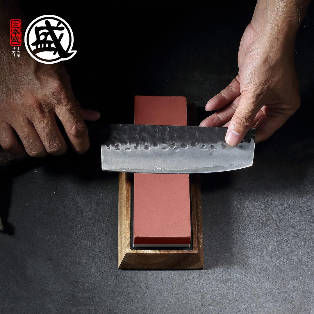 MITSUMOTO SAKARI Japanischer Messerschärfer, professionelle Küche, 1000/3000 Körnung, Messerschärfer