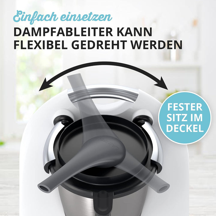 Dampfumleiter für Thermomix TM5 TM6 | Dampfableiter für Hängeschränke Schutz | Dampf Umleitung Küche