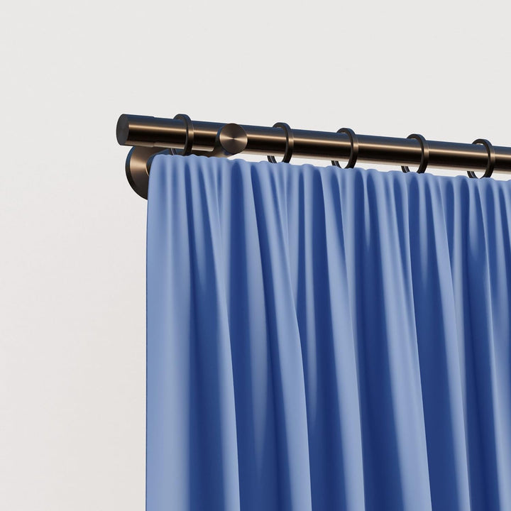 Tilldekor Gardinenstange HIGH-LINE ANDRAX, braun-antik, Ø 20 mm,1-Lauf, 240 cm, inkl. Trägern und En