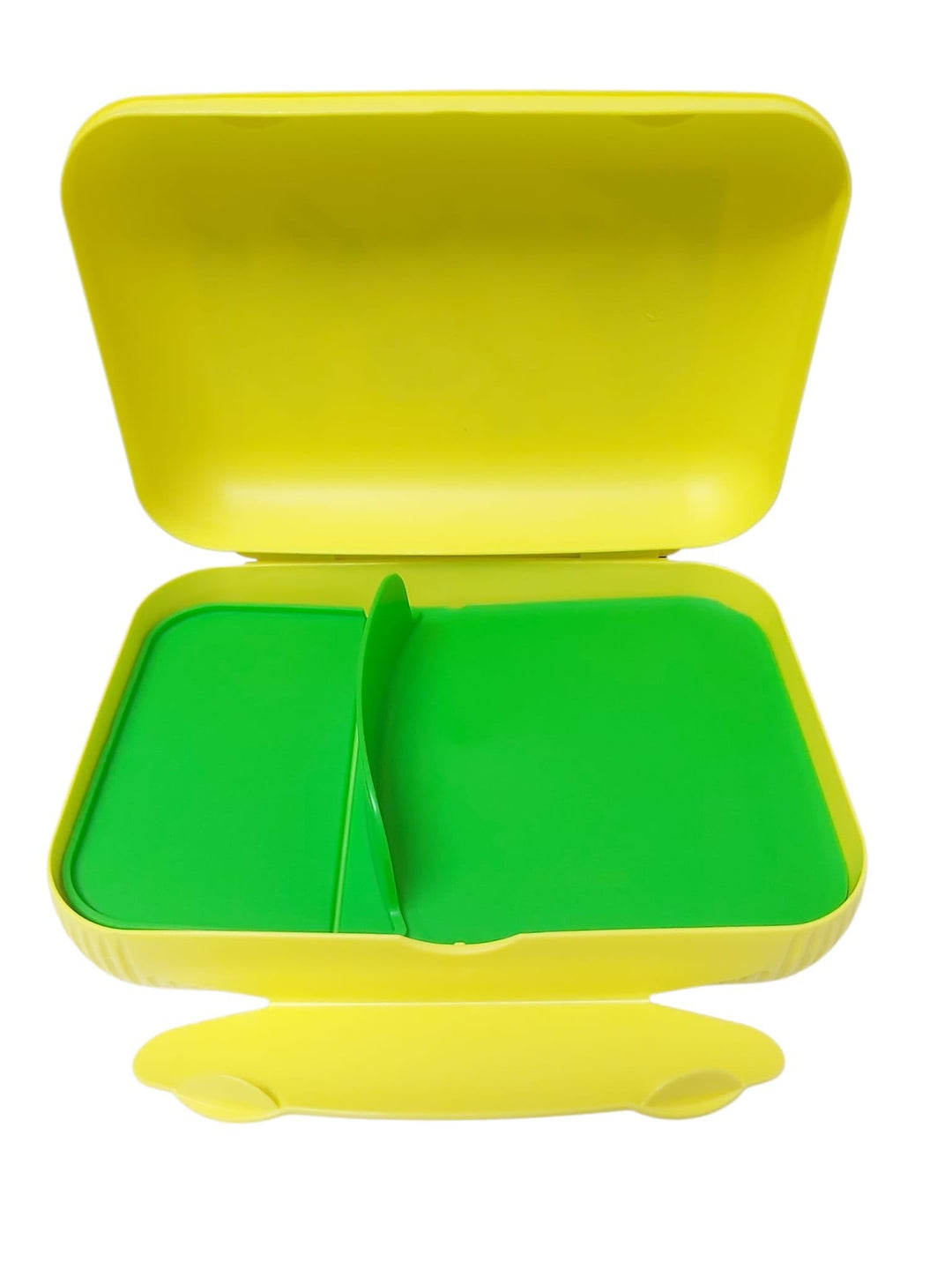 Tupperware to Go Lunchbox Clevere Pause XXL mit Trennwand Eco+ Schule Brotdose mit Abteilung gelb mi