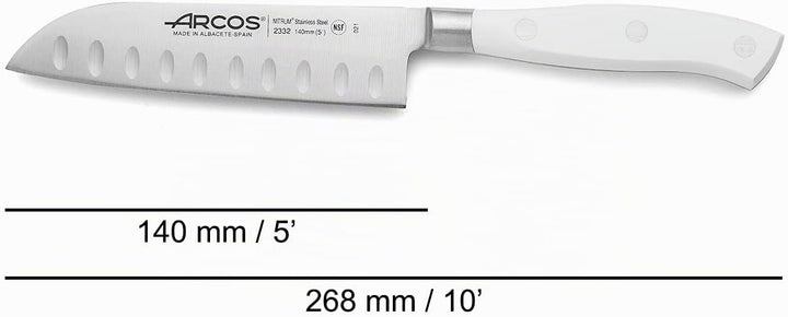 Arcos 233224 Serie Riviera Blanc - Santoku MesserMesserAsiatischerArt-KlingeausNitrumgeschmiedetemEd