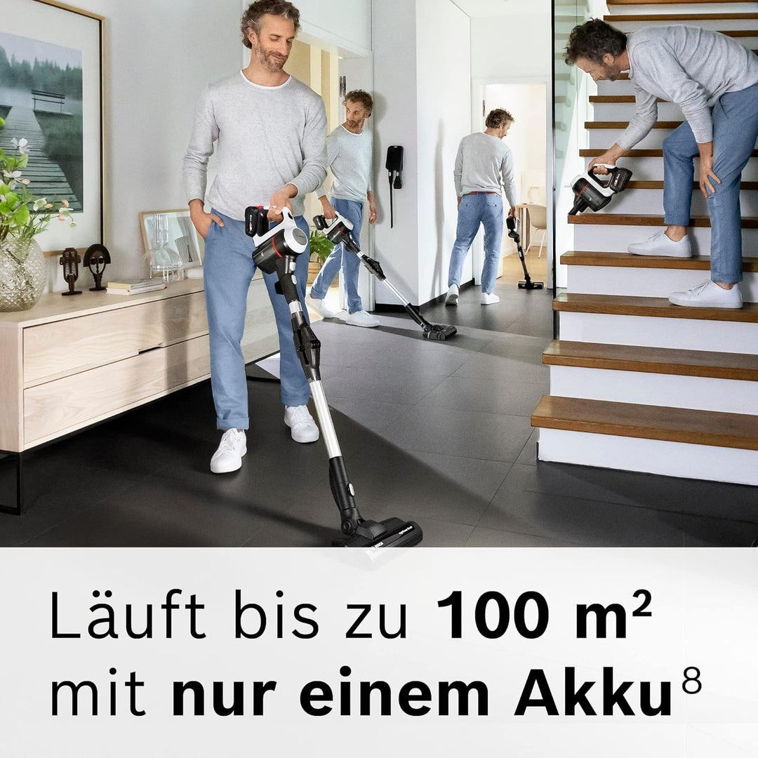 Bosch Akku-Staubsauger Unlimited 7 BSS715CARP, kabellos, Knickrohr, Hygiene-Filter, 10 Jahre Motorga
