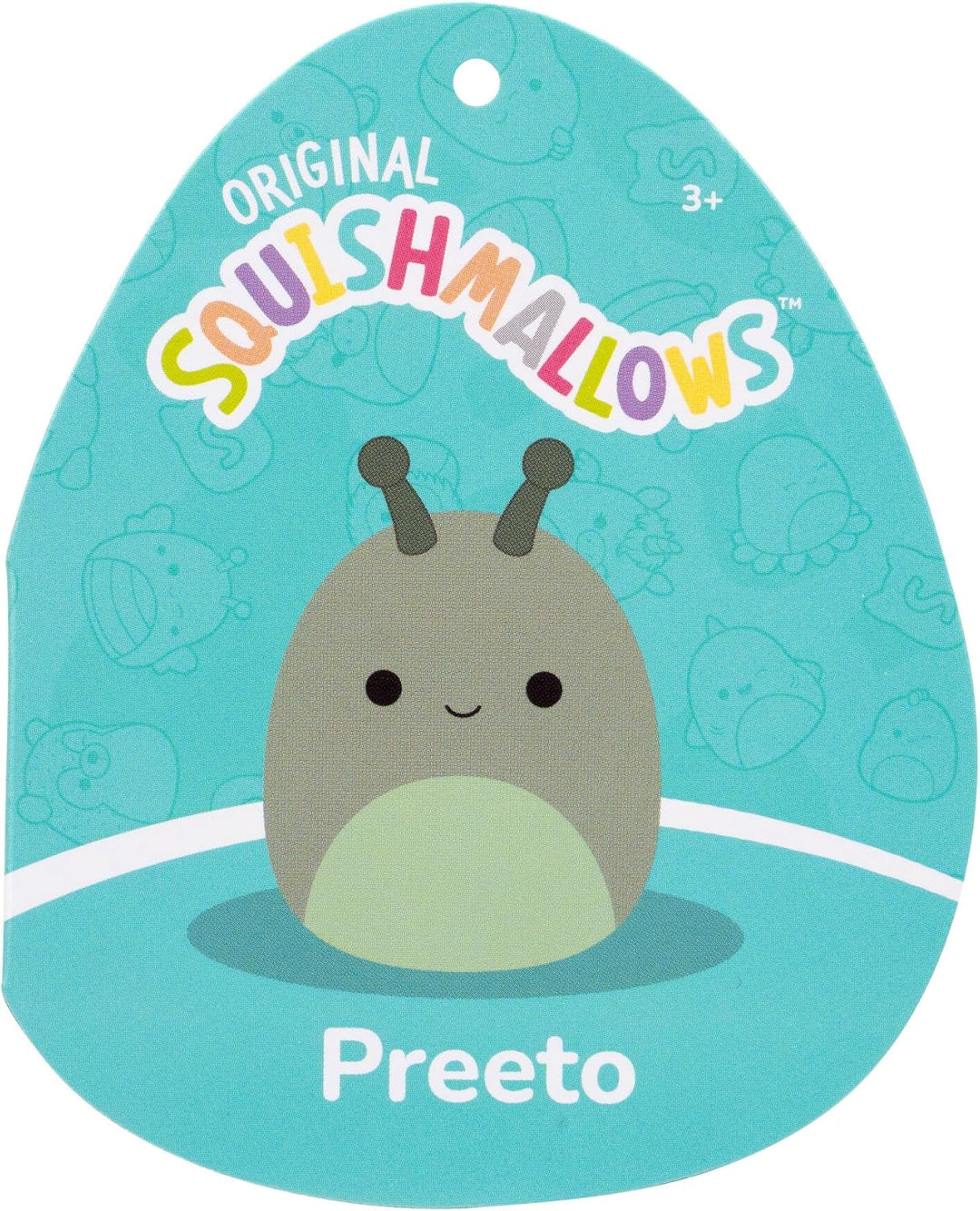 Squishmallows SQCR06636 - Preeto die Schnecke 40 cm, offizielles Kelly Toys Plüsch, superweiches Kus