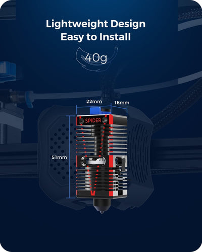 Creality offizieller Spider Speedy keramischer Hotend Kit, 300℃ hoher Durchflussextruder heisser End