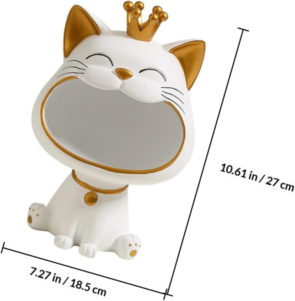 Cabilock 1stk Glückliche Katzenverzierung Chip Und Dip Bowl Snackschale Schmuckschale Schmuck Verans