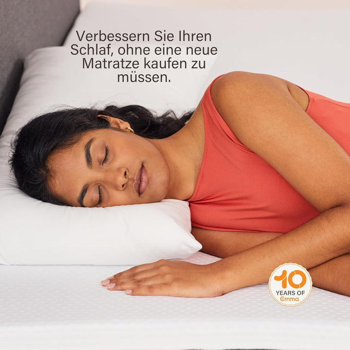 Emma Premium Matratzen Topper, 6cm dick, wendbarer HRX-Schaum für anpassbaren Komfort, Atmungsaktiv