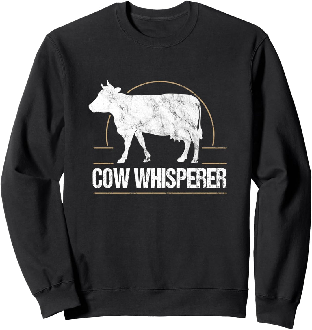 Lustige Milchwirtschaft Kuhbauern Kuhflüsterer Haustier Sweatshirt