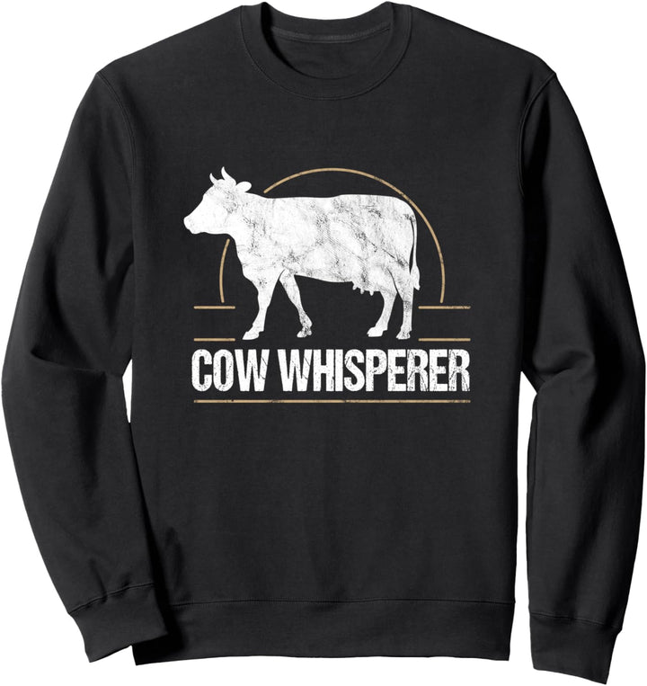 Lustige Milchwirtschaft Kuhbauern Kuhflüsterer Haustier Sweatshirt