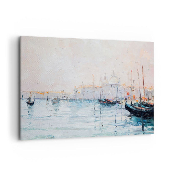 Bilder auf Leinwand 100x70cm Leinwandbild mit Rahmen Venedig Basilika Gross Wanddeko Bild Schlafzimm