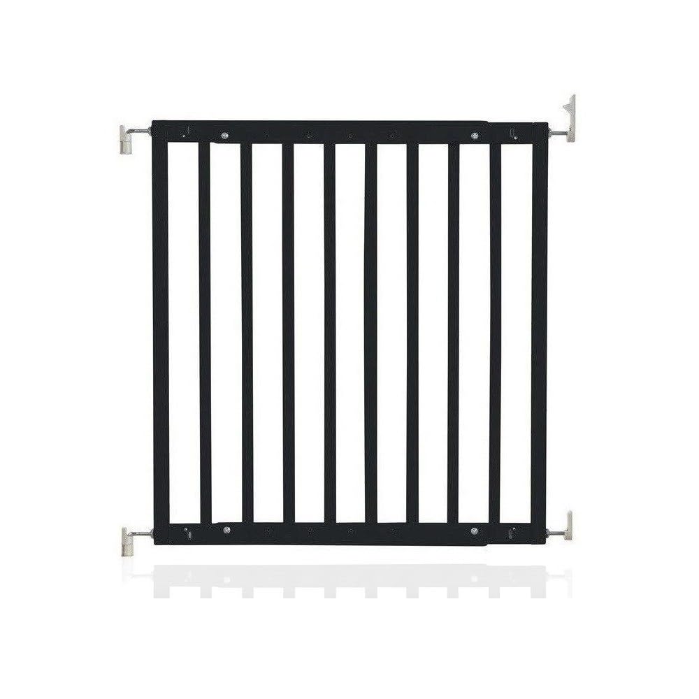 Safetots Robustes Holz Babygitter für Treppen, Schwarz, 63.5 cm - 105.5 cm, Holz Schraubgitter, Schr