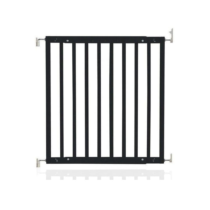 Safetots Robustes Holz Babygitter für Treppen, Schwarz, 63.5 cm - 105.5 cm, Holz Schraubgitter, Schr