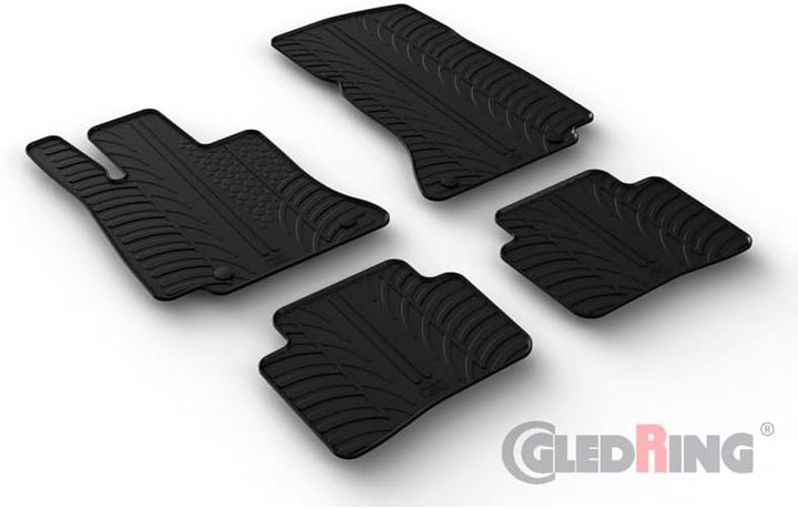 Gledring 0514 Satz Gummimatten passend für Mercedes C-Klasse W206 2021-(T Profil 4-teilig + Montage-