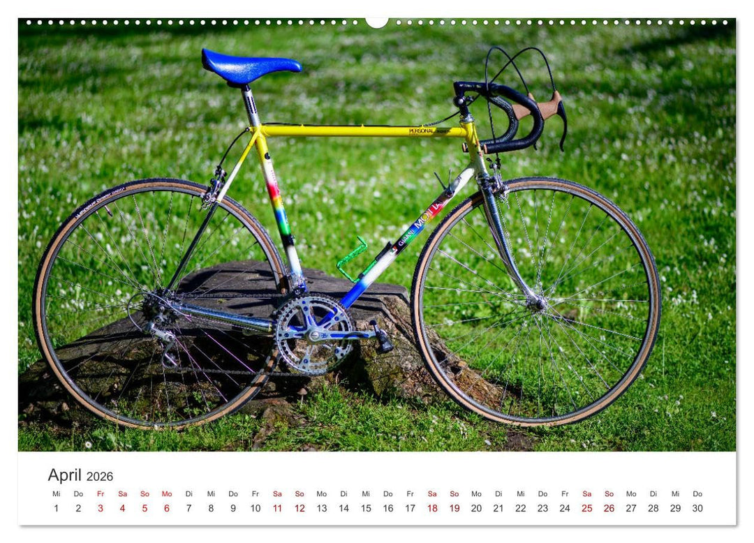 Stahlrenner - Rennrad-Klassiker aus Europa (hochwertiger Premium Wandkalender 2026 DIN A2 quer), Kun