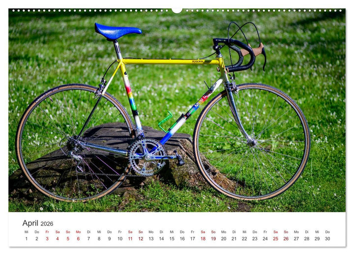 Stahlrenner - Rennrad-Klassiker aus Europa (hochwertiger Premium Wandkalender 2026 DIN A2 quer), Kun