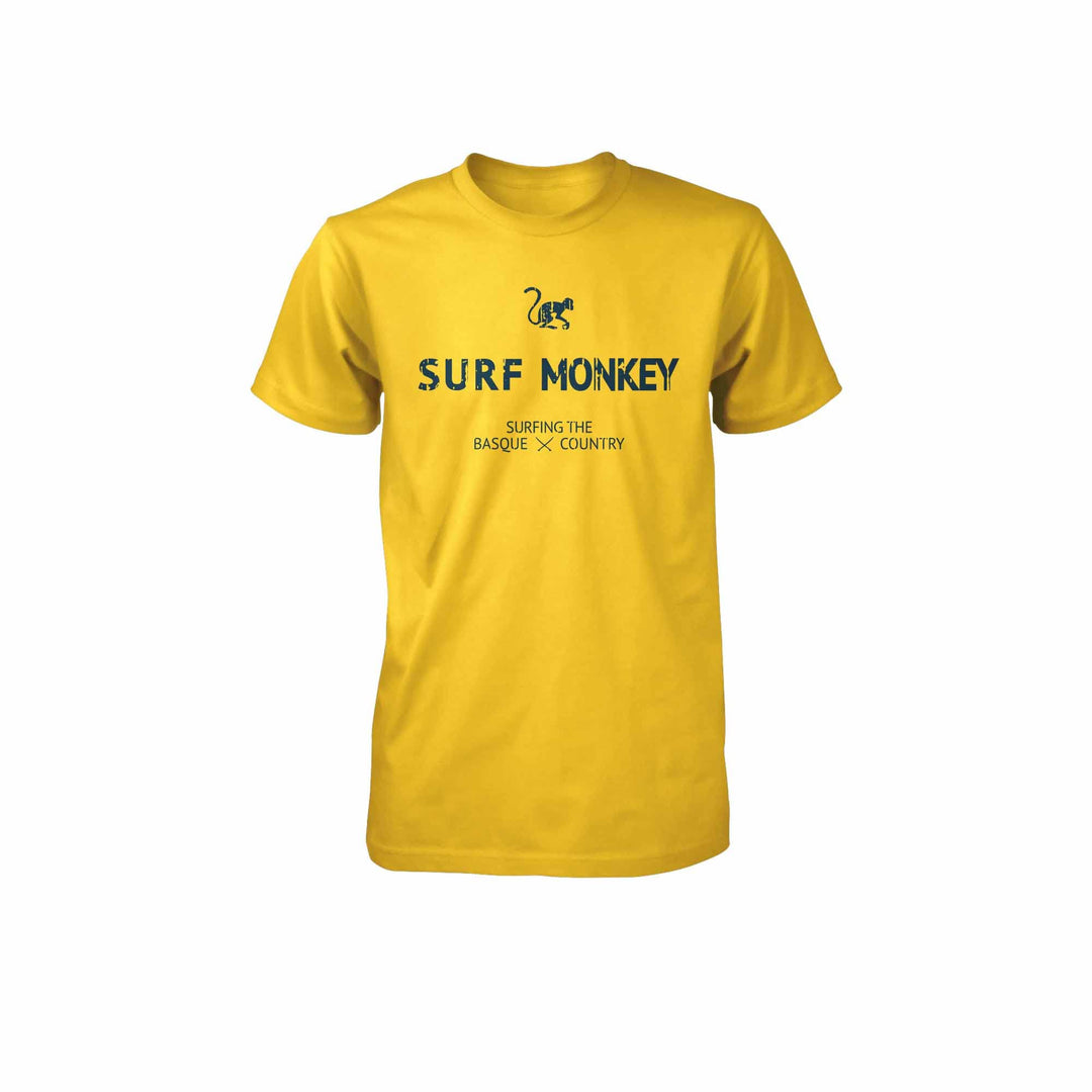 SURF MONKEY Bio-Baumwoll-T-Shirt, Zitronengelb M Zitronengelb, M Zitronengelb