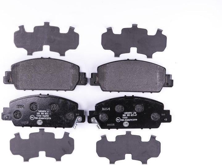 HELLA PAGID 8DB 355 021-471 Bremsbelagsatz - T2332 - Dicke/Stärke: 16.4mm - Bremssystem: Akebono - m