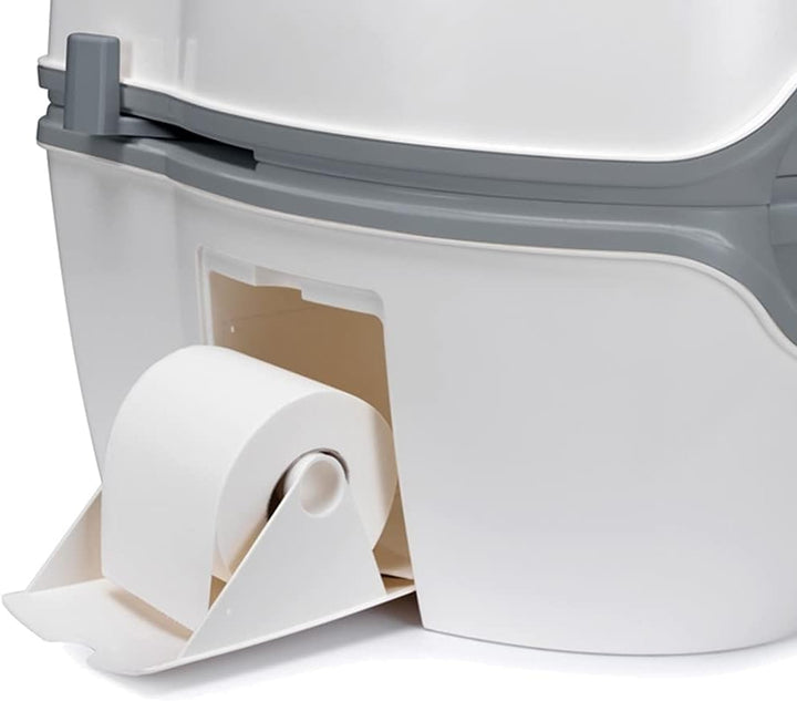 Thetford 92306 Porta Potti 565E (Elektric) Tragbare Toilette, Weiss-Grau, 448 x 388 x 450 mm Porta P