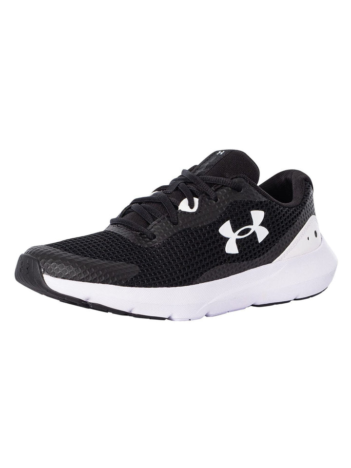 Under Armour Herren UA Surge 3 40 EU Black White White, 40 EU Black White White