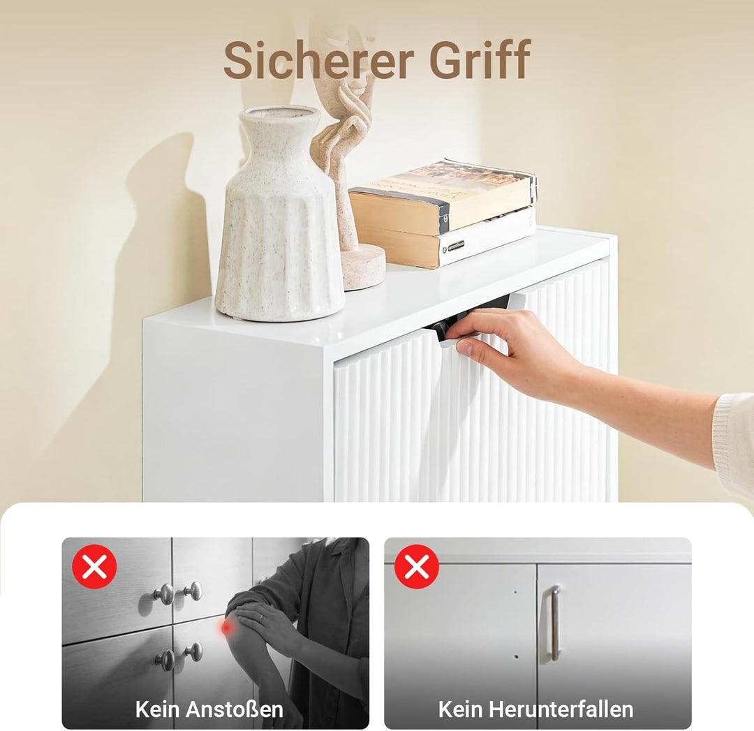 SoBuy Schuhschrank Schmal, schuhkipper Schmal, Schuhregal Geschlossen, 19cm Tiefe für schmale Flure,