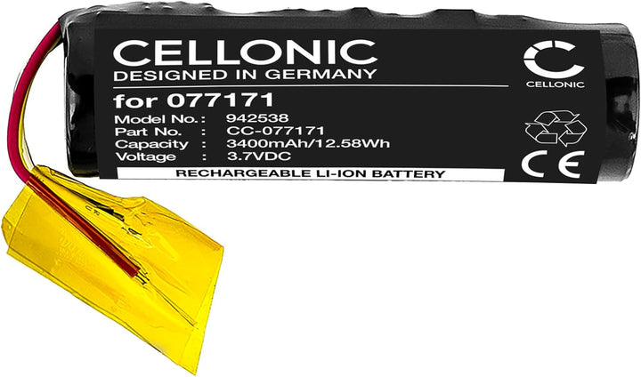 CELLONIC, Lautsprecherakku kompatibel mit Bose SoundLink Micro (3400mAh, 3.7V) Ersatzakku 077171