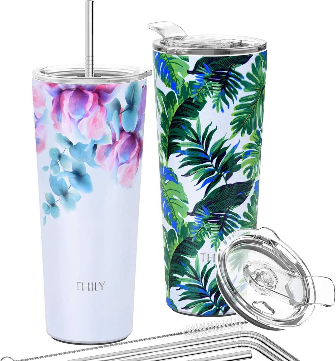 Vakuumisolierter Edelstahlbecher – THILY 780 ml dreifach isolierter Reisebecher mit spritzwassergesc