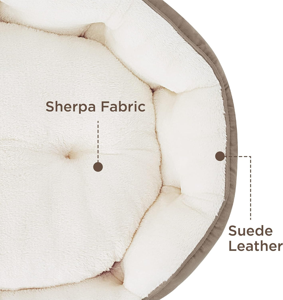 Bedsure Katzenbett waschbar Katzen Bettchen - 63x53x20cm Katzen Bett mit Zweiseitig Innenkissen Katz