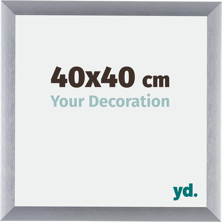 yd. Your Decoration - Bilderrahmen 40x40 cm - Bilderrahmen aus Aluminium mit Acrylglas - Antireflex