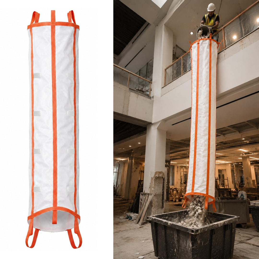 Schuttrutsche 3m – Flexible Bauschuttrutsche aus robustem Material | Einfache Installation für Bau-