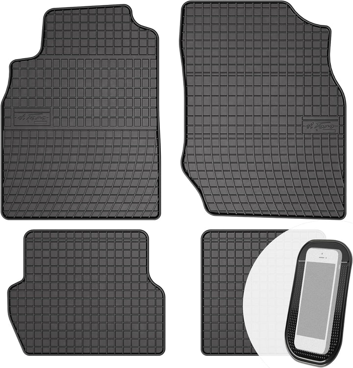 Gummimatten Auto Fussmatten Gummi Automatten Passgenau 4-teilig Set - passend für Nissan Almera 2000