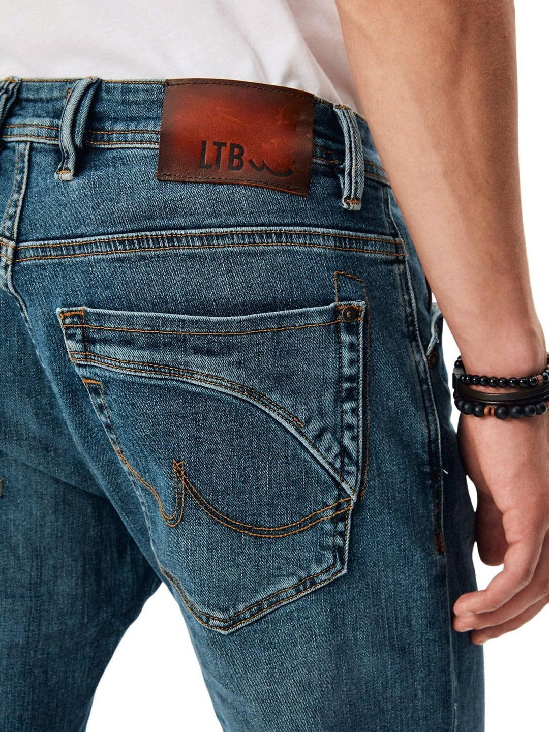 LTB Herren Jeans Hose Roden Bootcut Jeanshose Basic Baumwolle Denim Stretch Tiefer Bund Blau w28 w29
