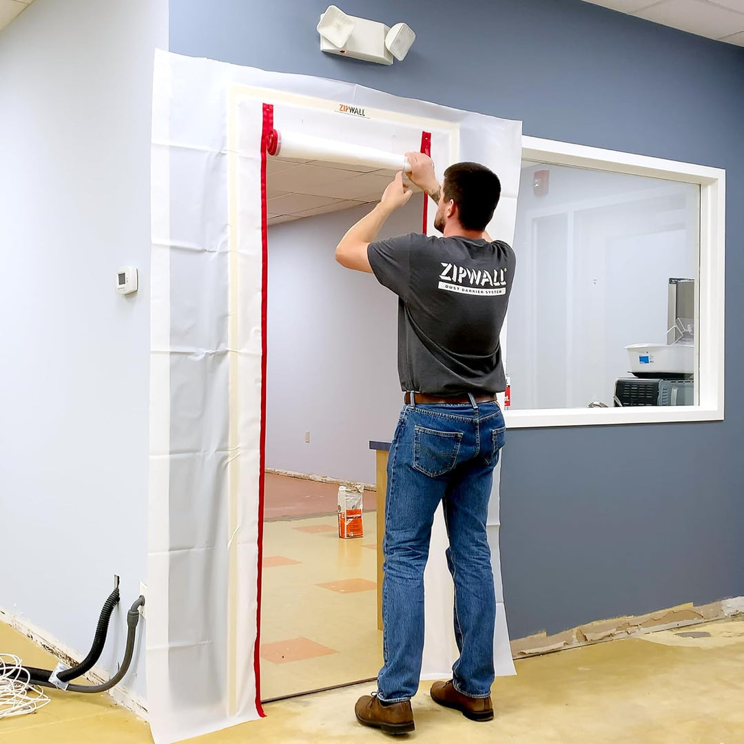 Zipwall ZDC ZipDoor Türen-Set für Staubkontrolle, ZDC Kit für Geschäftstüren, Kit für Geschäftstüren