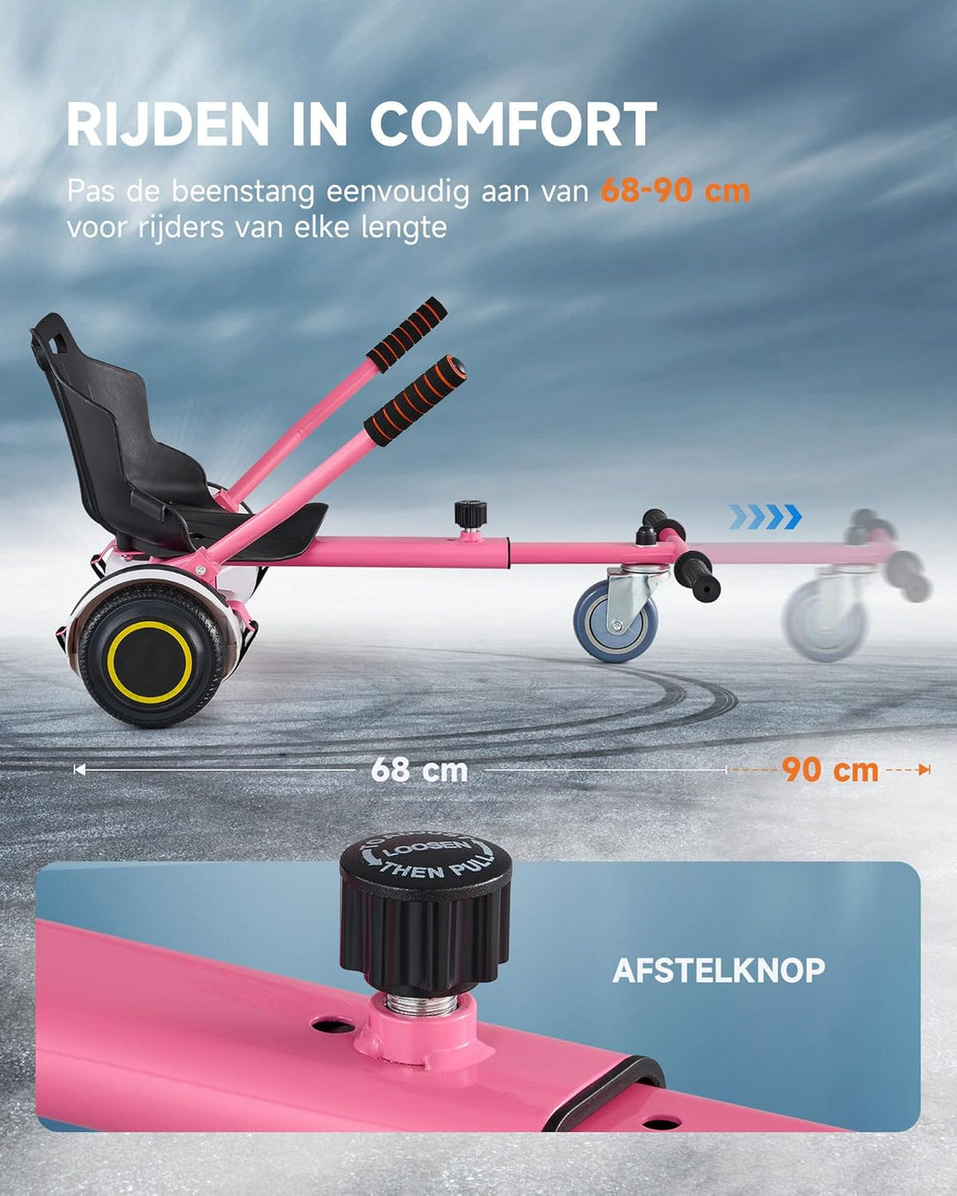 CO-Z Hoverboard Sitz Hoverkart Gokart Sitz für 6,5 Zoll 8,5 und 10 Zoll Hoverboards Sitzscooter Sitz
