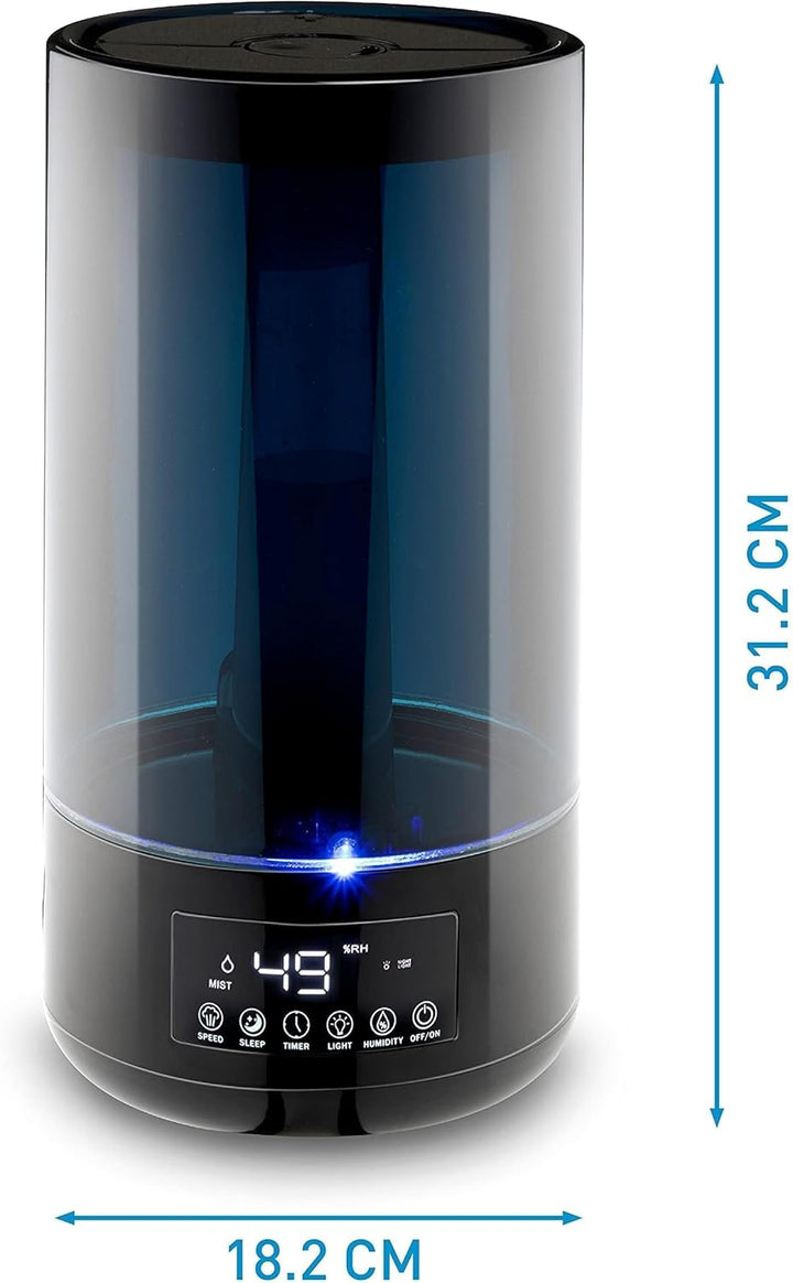 Grundig Luftbefeuchter und Aroma Diffuser 4,3L - Diffuser Ätherische Öle - Humidifier mit Hygrometer