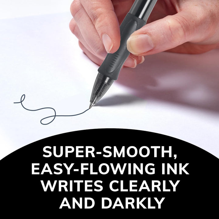 BIC Velocity Retractable Gel Pen, Refillable, Medium Point (0.7 mm), Blue, 12 Pens by Corporation 12