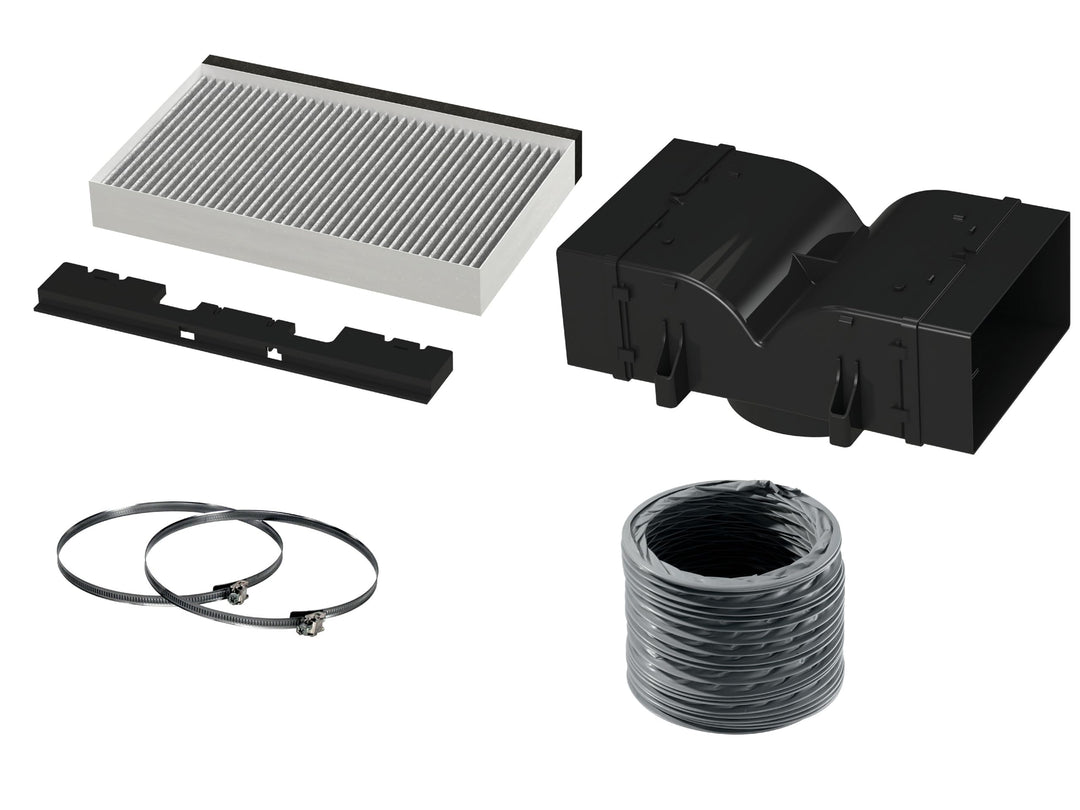 NEFF Z52CBI2X4, Clean Air Standard Umluftset für Inselessen, bestehend aus Aktivkohlefilter, Deflekt