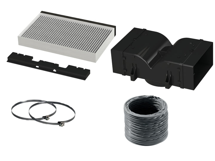NEFF Z52CBI2X4, Clean Air Standard Umluftset für Inselessen, bestehend aus Aktivkohlefilter, Deflekt