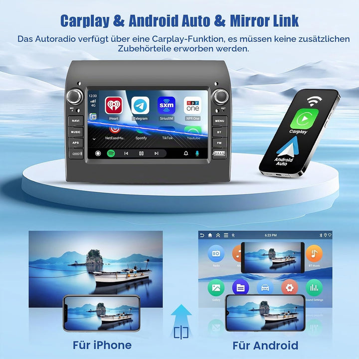 [4G+64G] Inefala Android 15 Autoradio für FIAT Ducato/Citroen Jumper/Peugeot Boxer 2011-2015 mit Wir