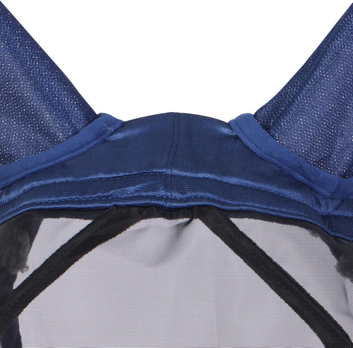 Harrison Howard CareMaster Pro Luminous Pferde Fliegenmaske Standard mit Ohren UV-Schutz für Pferde-