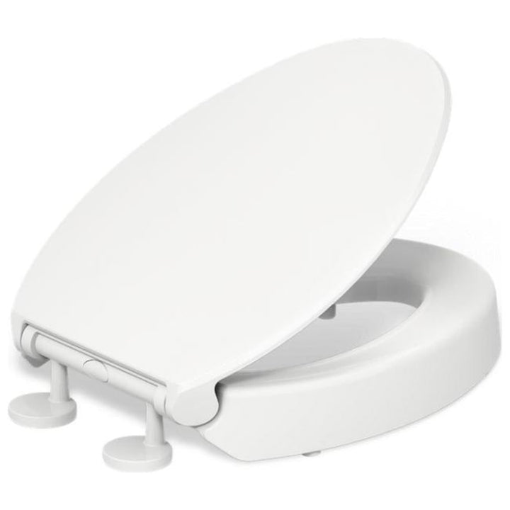 Kohler Hyten Toilettensitz, verlängert, mit Absenkautomatik, Weiss Elongated Weiss, Elongated Weiss